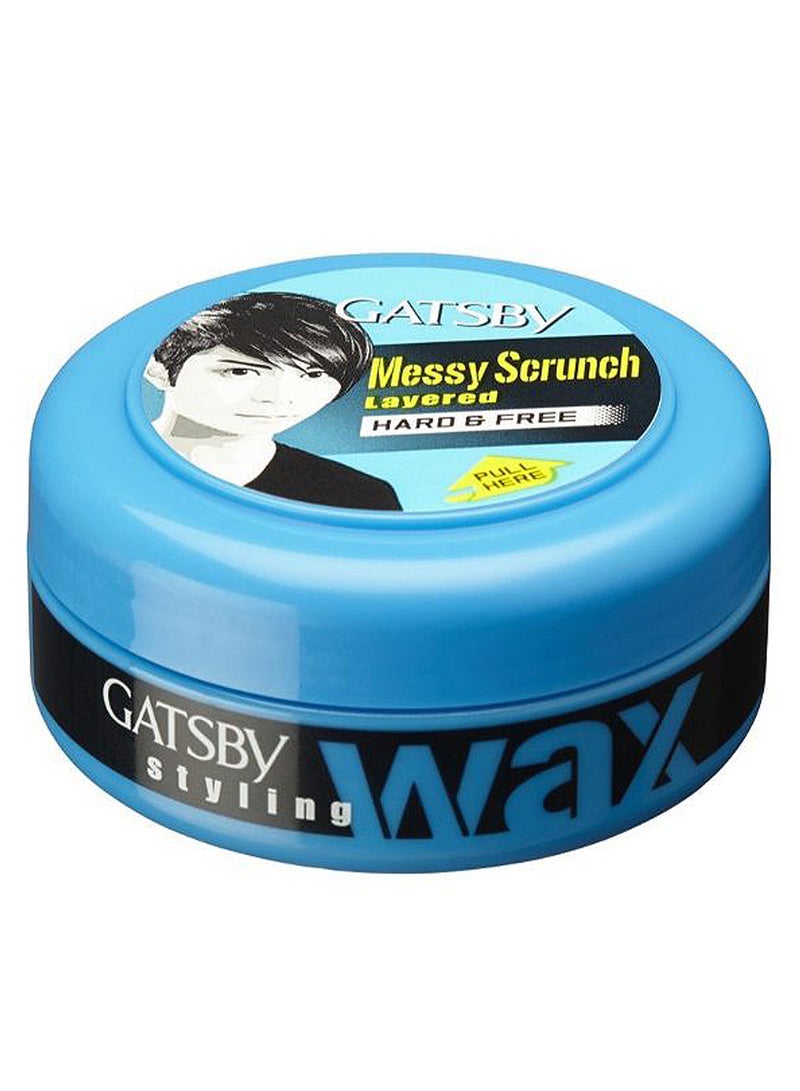 GATSBY Messy Scrunch Hard And Free Styling Wax 75grams 