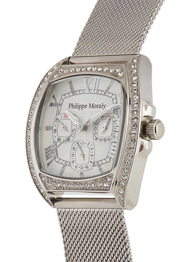 فيليب مورالي السويسرية ساعة يد بعقارب مصنوعة من الستانلس ستيل طراز LS1140QWW للنساء - Image 2