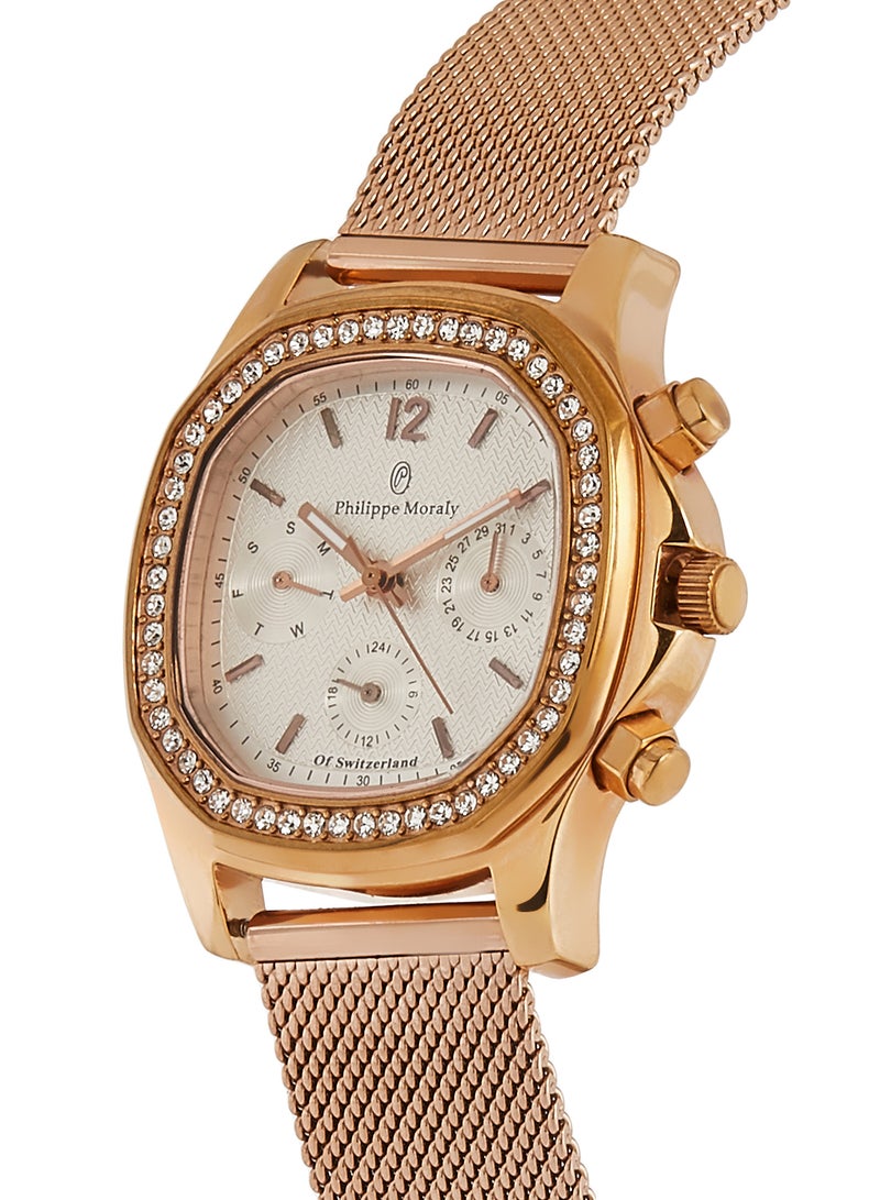 Philippe Moraly of Switzerland Women's Stainless Steel Analog Wrist Watch LS1152QRW - Image 2