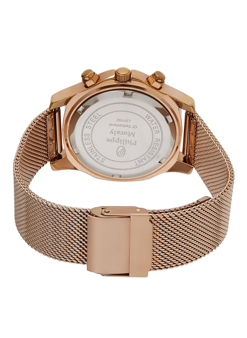 Philippe Moraly of Switzerland Women's Stainless Steel Analog Wrist Watch LS1152QRW - Image 3