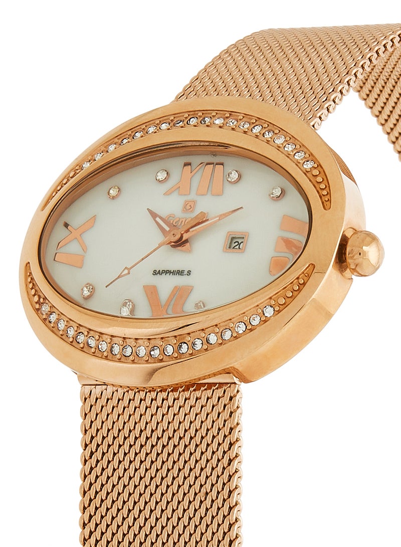 Geneval of Switzerland Women's Stainless Steel Analog Wrist Watch GLS132QRPW  - Image 2
