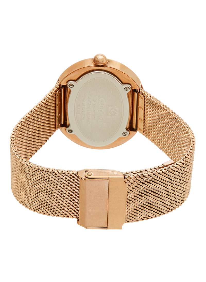 Geneval of Switzerland Women's Stainless Steel Analog Wrist Watch GLS132QRPW  - Image 3