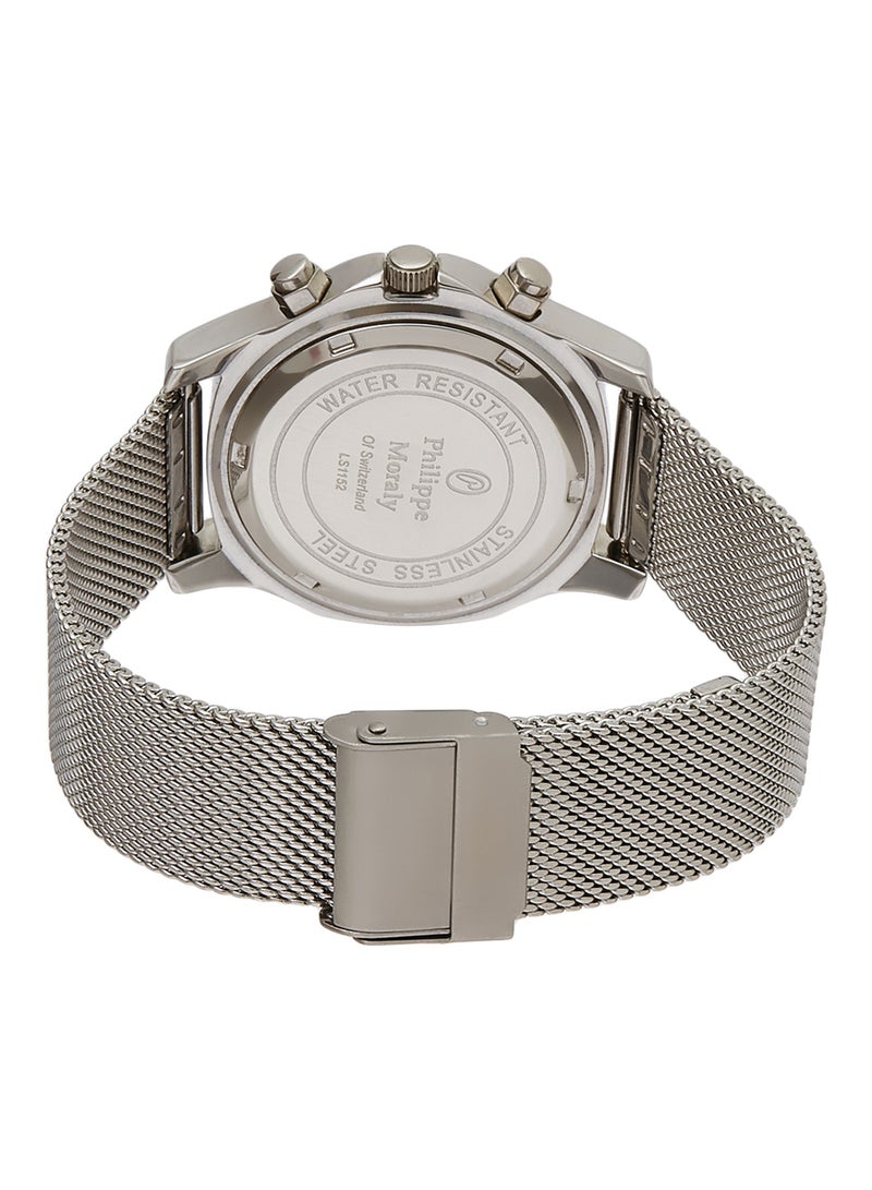 Philippe Moraly of Switzerland - women Stainless Steel Analog Wrist Watch LS1152QWPW - Image 1