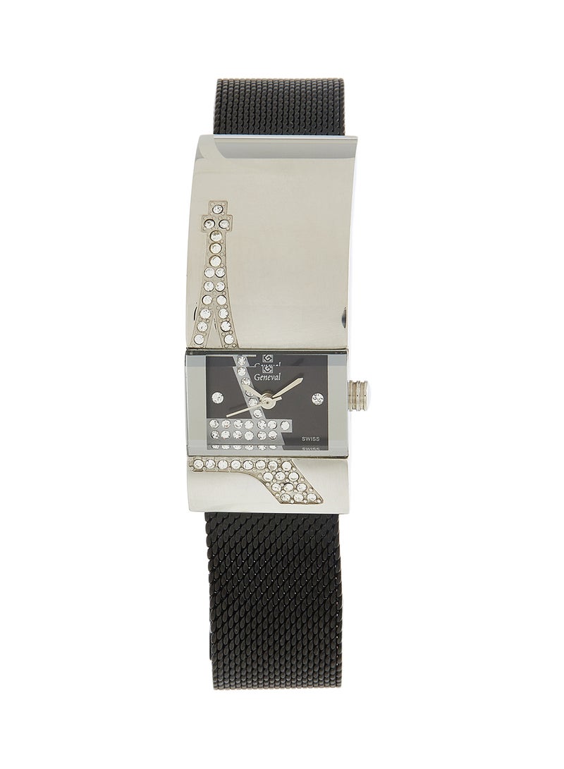 Geneval of Switzerland Women's Stainless Steel Analog Wrist Watch GLS124QWBB  - Image 1