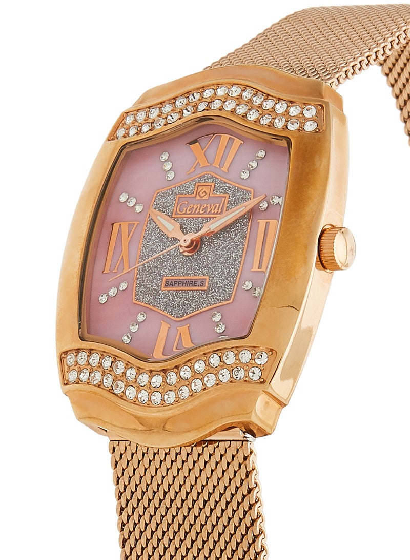Geneval of Switzerland Women's Stainless Steel Analog Wrist Watch GLS134QRPP  - Image 2