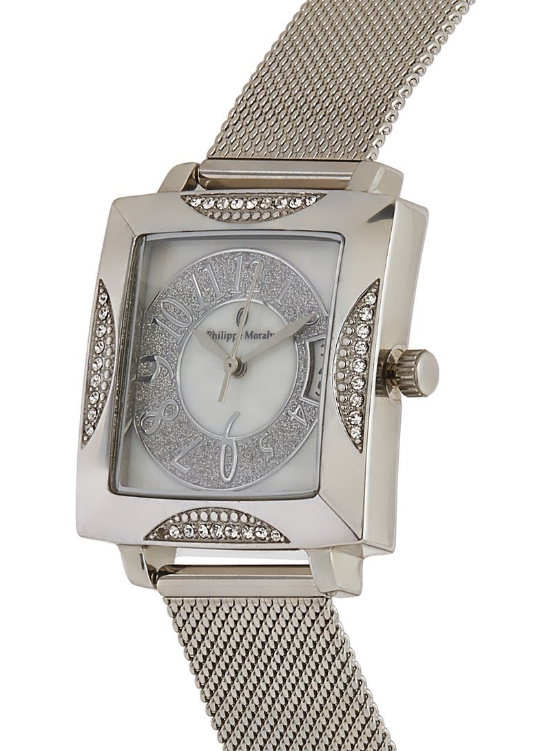 فيليب مورالي السويسرية ساعة يد بعقارب مصنوعة من الستانلس ستيل طراز LS0952QWPW للنساء - Image 2