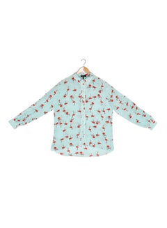 Juicy Couture Flamingo Printed Shirt Light Blue/Red  - Image 1