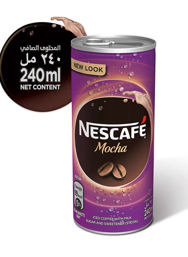 Nescafe - Mocha Ready To Drink Chilled Coffee Cans 240ml Pack of 6 - Image 1