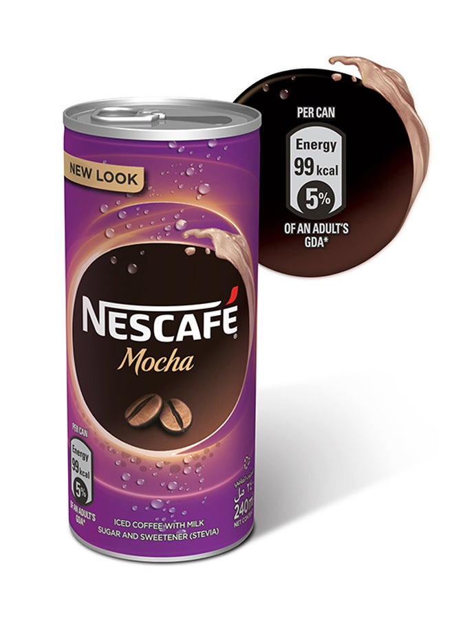 Nescafe - Mocha Ready To Drink Chilled Coffee Cans 240ml Pack of 6 - Image 1