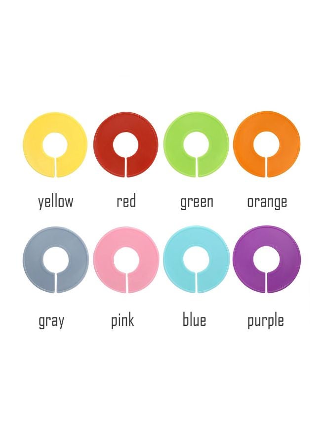 Caydo 25-Piece Clothing Size Dividers Round Hangers With Marker Pen Red/Blue/Green  - Image 2