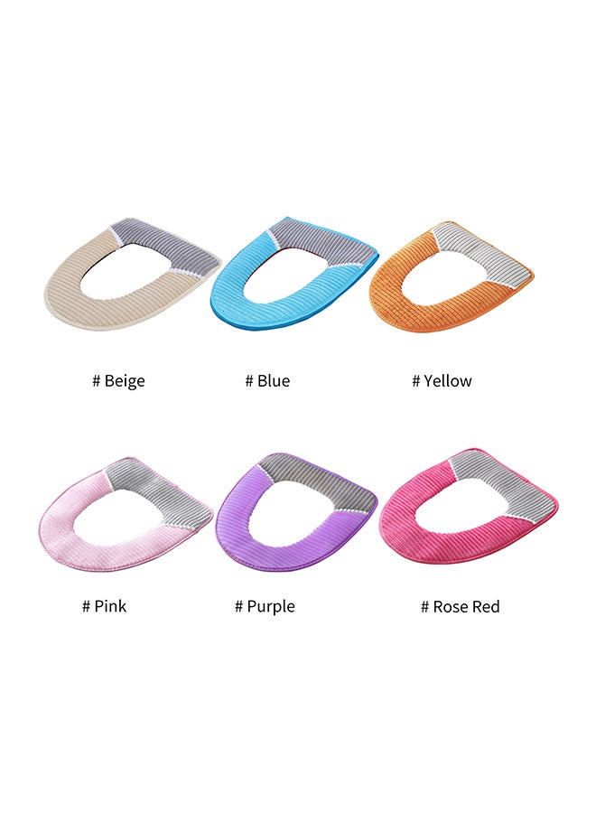 Toilet Seat Cushion Pink/Grey/White 43x1.5x35cm - Image 4