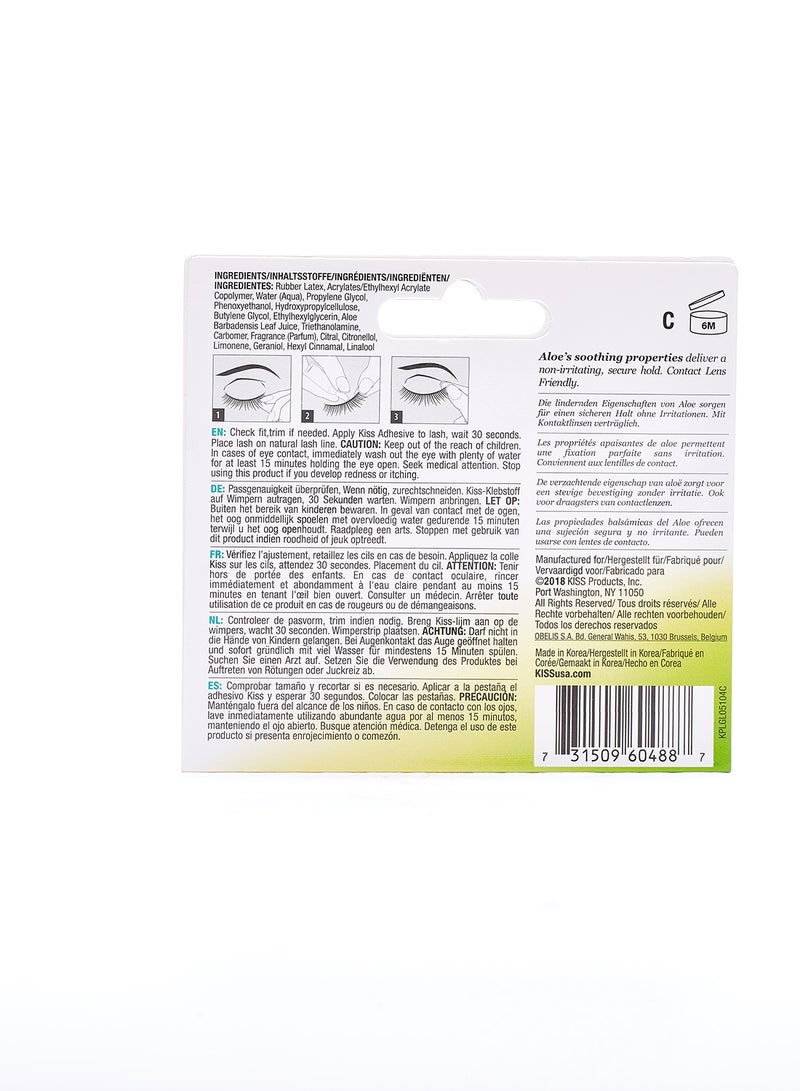 KISS - Strip Lash Adhesive With Aloe Clear - Image 1