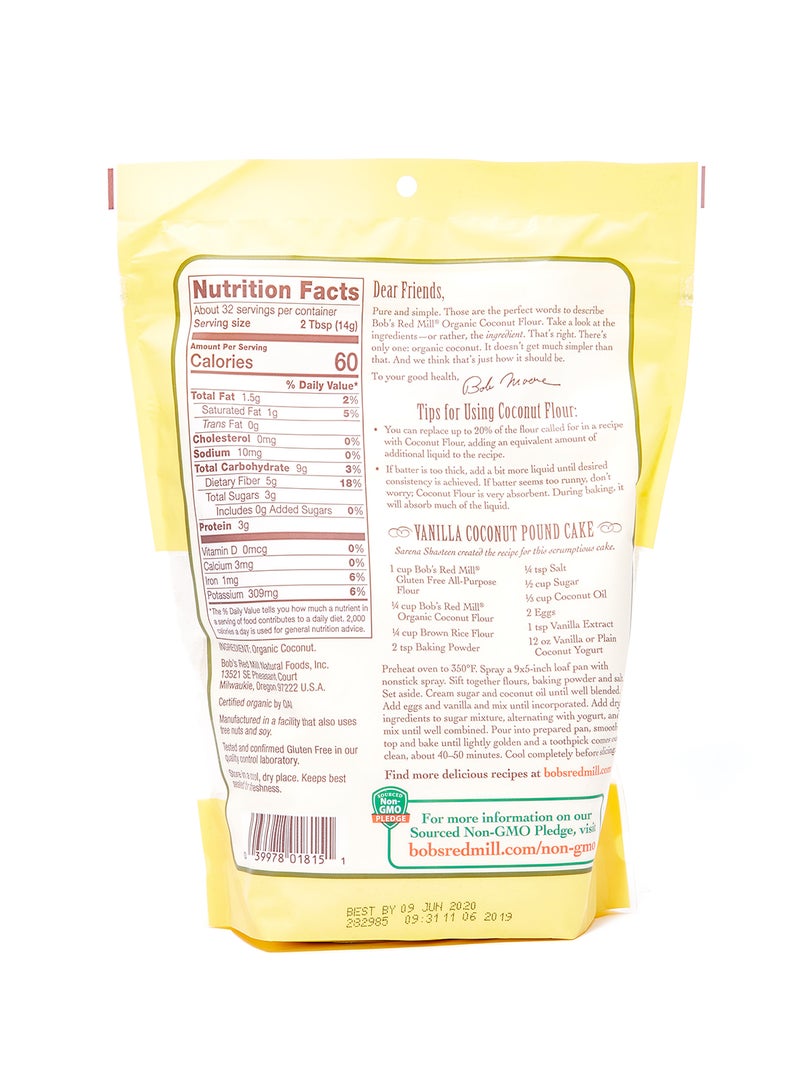 Bob's Red Mill Organic Coconut Flour 453grams - Image 2