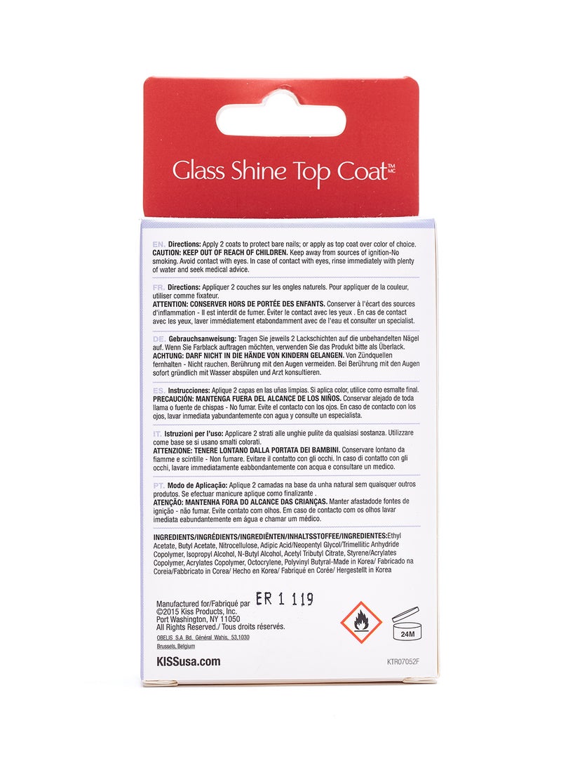 KISS Treatment Glass Shine Top Coat Clear  - Image 2
