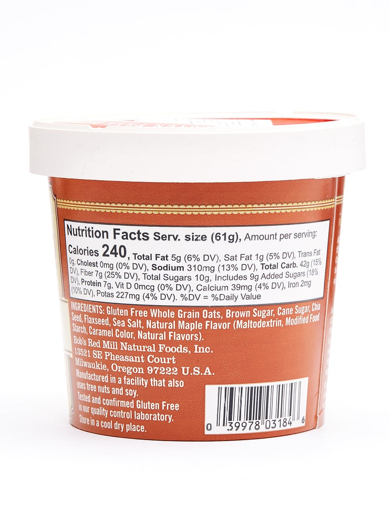 بوبز ريد ميل دقيق الشوفان الخالي من الغلوتين وسكر بني طبيعي بنكهة القيقب 61جرام - Image 3