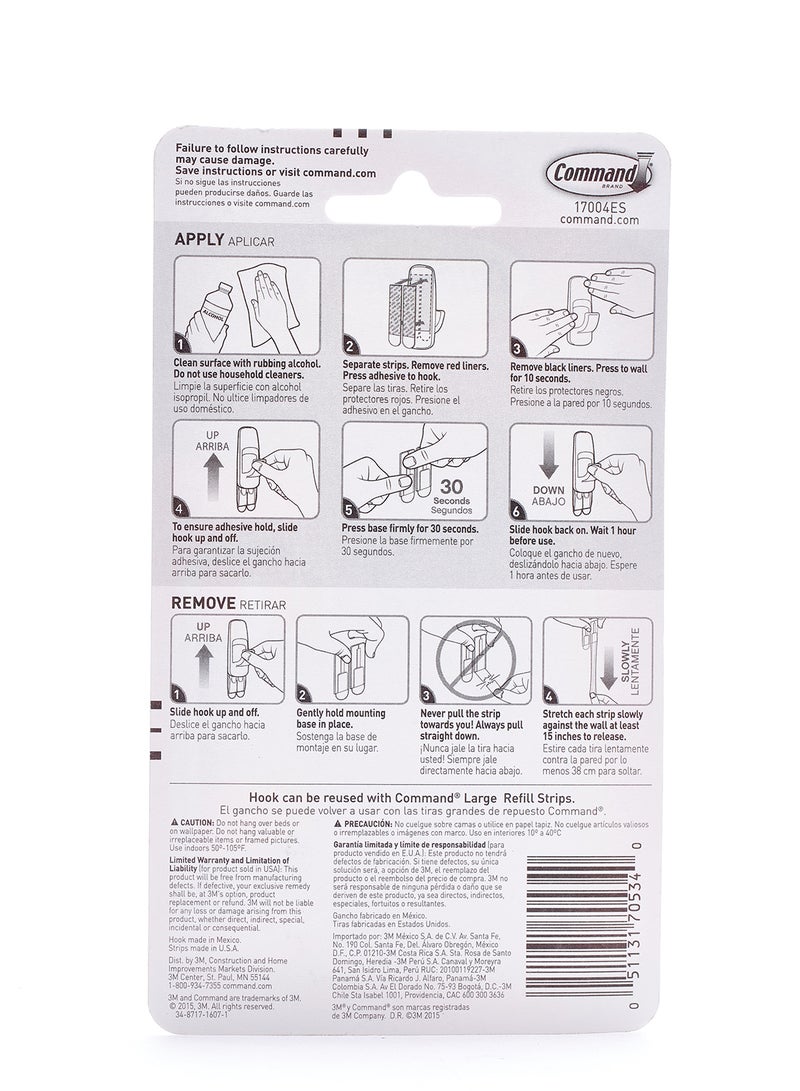 Command Jumbo Utility Hook White 3.4kg - Image 2