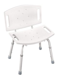 DELTA FAUCET Adjustable Height Shower Chair White  - Image 1