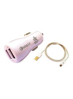 BEDO 2-Output Fast Car Charger White 