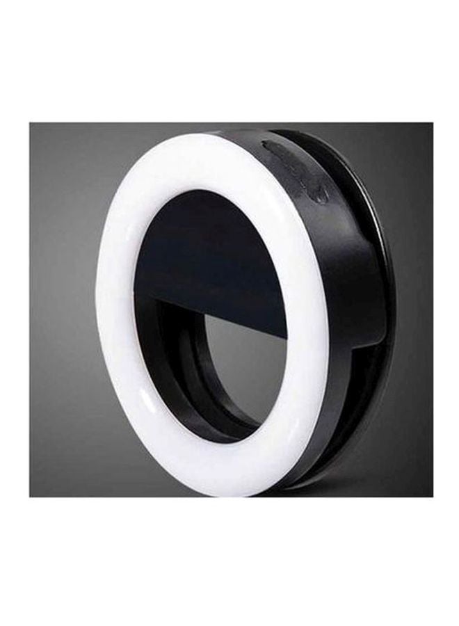 LED Flash Ring Shape Selfie Light Black - Image 5