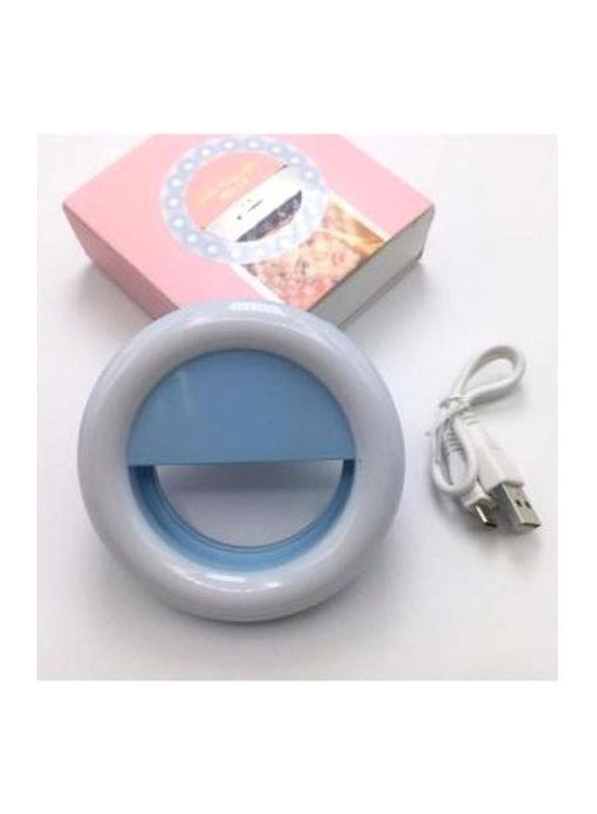 إضاءة LED على شكل حلقة لإضاءة الفلاش أثناء تصوير السيلفي أزرق - Image 4