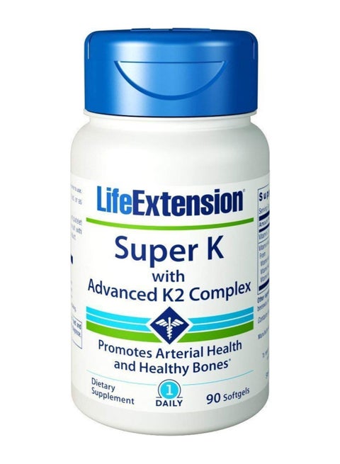 Super K With Advanced K2 Complex Supplement - 90 Softgels