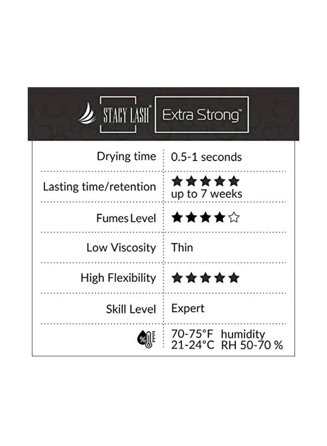 Stacy Lash Extra Strong Eyelash Extension Glue Black - Image 2