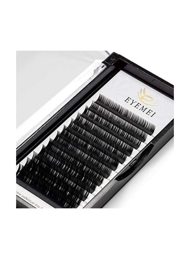 EYEMEI - 12-Row Eyelash Extensions Black - Image 1