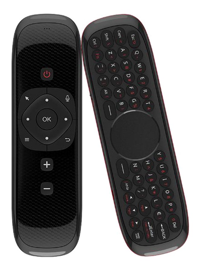 Wechip 3-In-1 Air Mouse Wireless Keyboard With Touchpad Mouse And Remote Control Black - Image 1