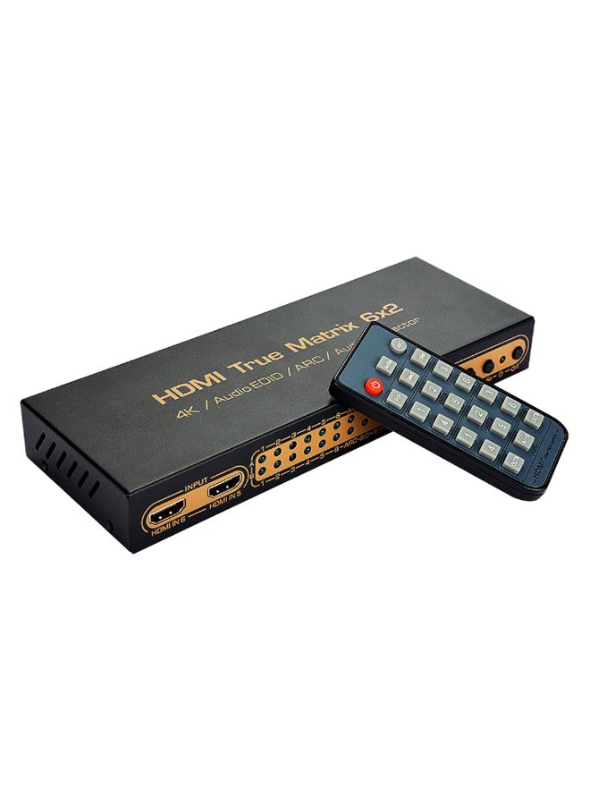 Generic - HDMI True Matrix Audio Extractor With Accessory Black/Blue/Grey - Image 1