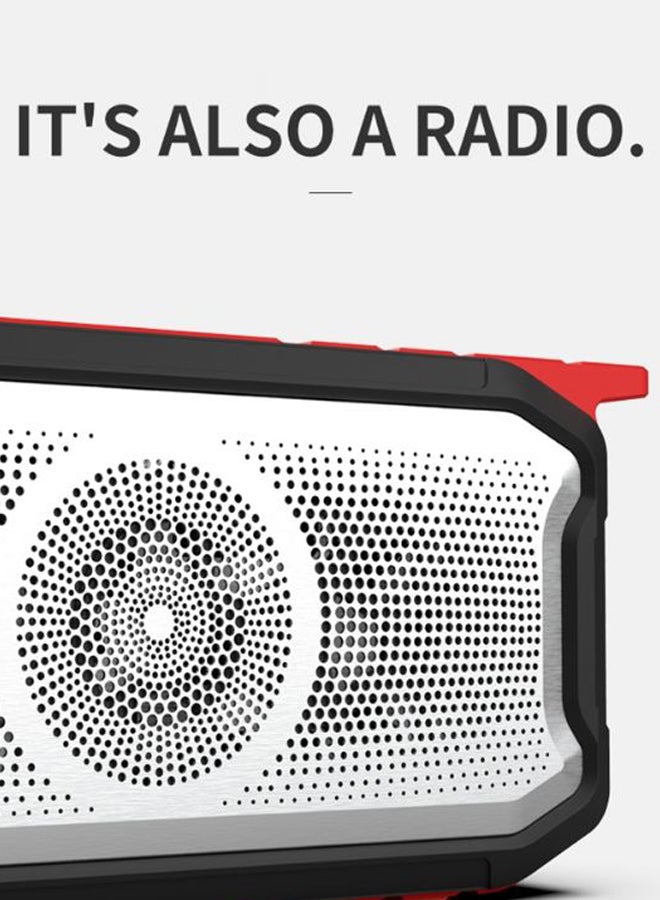 X3 Wireless Waterproof Bluetooth Speaker Red/Grey/Silver - Image 2