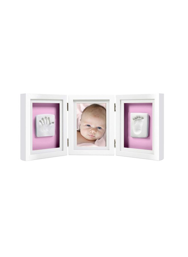 pearhead Hand And Footprint Deluxe Desk Photo Frame - Image 2