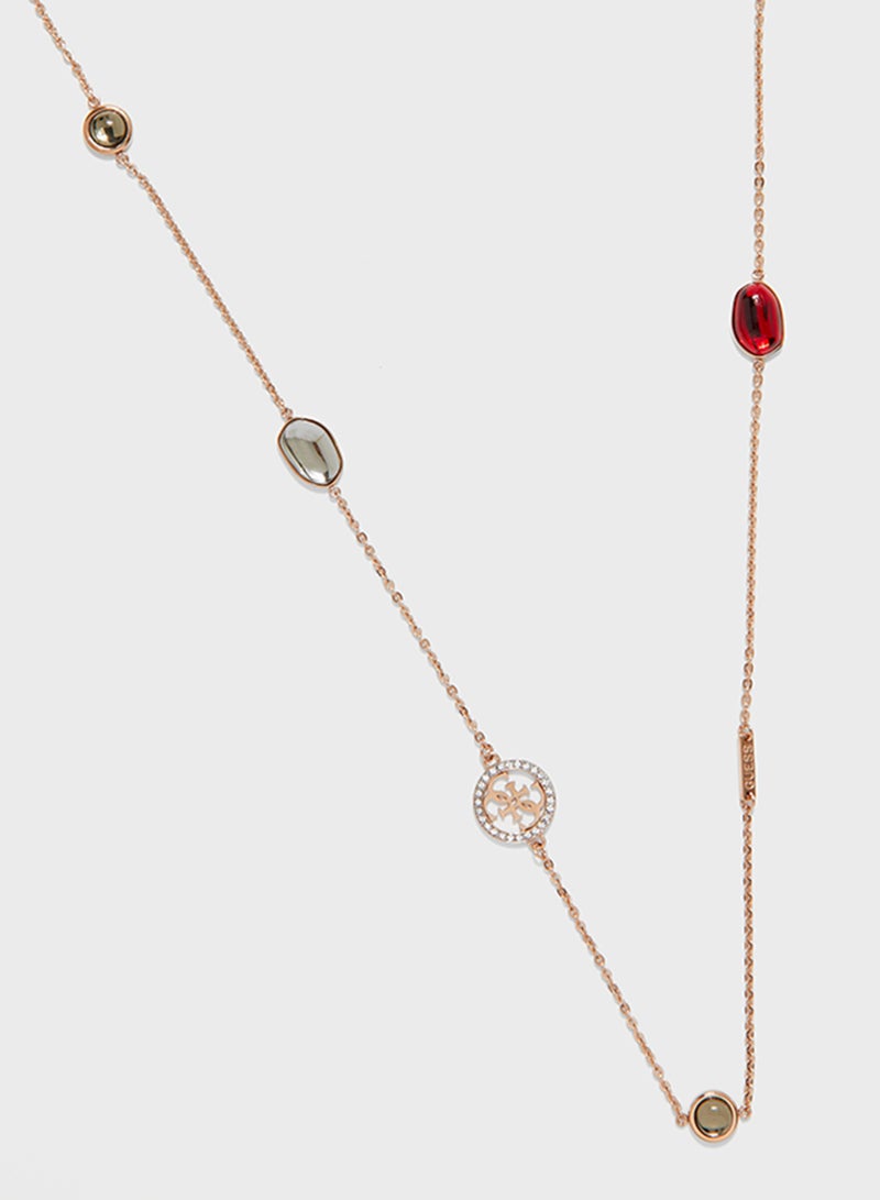 GUESS Glamchic Stones Long Necklace - Image 2