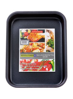 Royalford Non-Stick Rectangle Baking Tray Aluminium Alloy 32Cm Durable Non-Stick Coating For Easy Food Release And Cleanup Multicolor  - Image 4