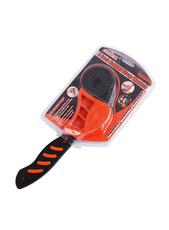 HORUSDY Rubber Strap Wrench Orange/Black 8inch - Image 3