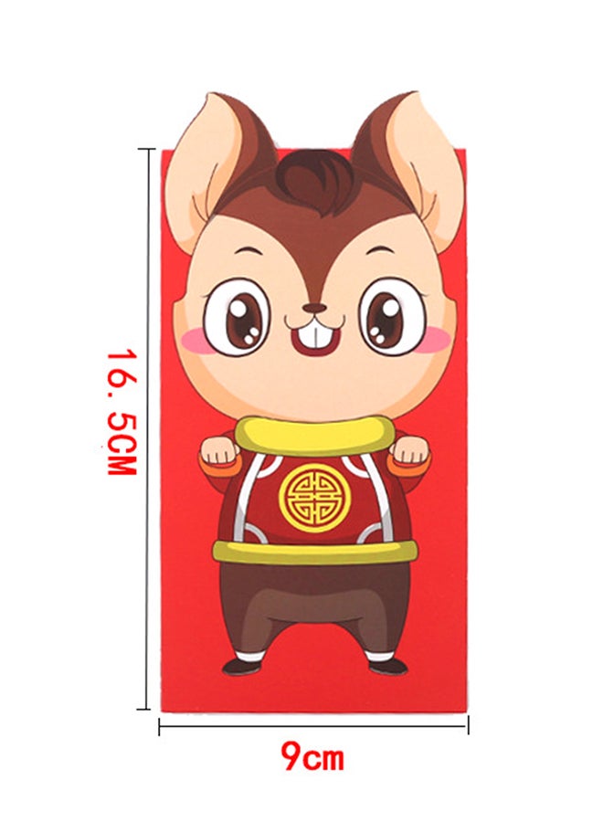 Generic 6-Piece 2020 Chinese Mouse Rat Envelopes Red  - Image 2