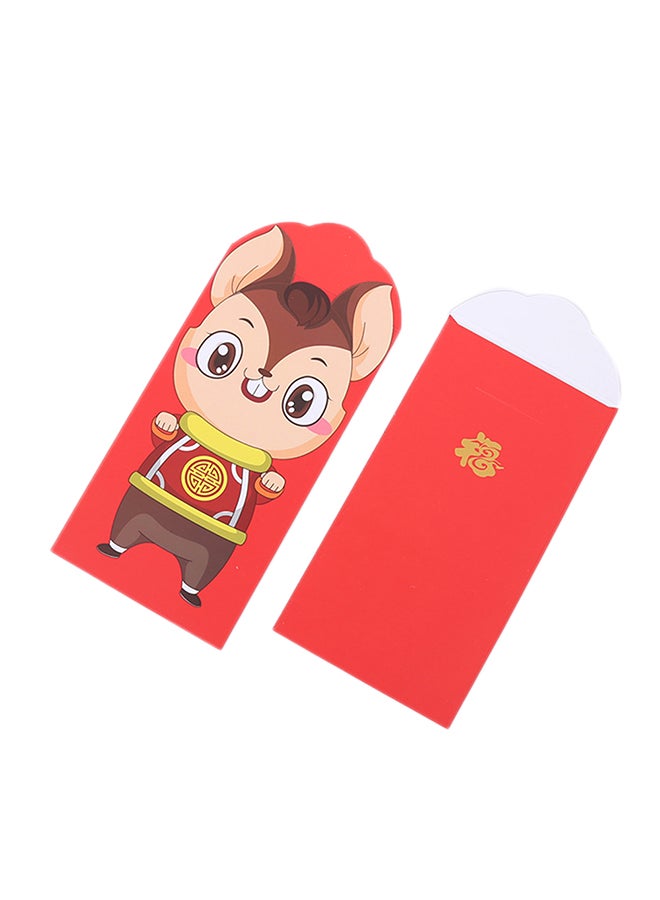 6-Piece 2020 Chinese Mouse Rat Envelopes Red - v1576493142/N32751547A_3