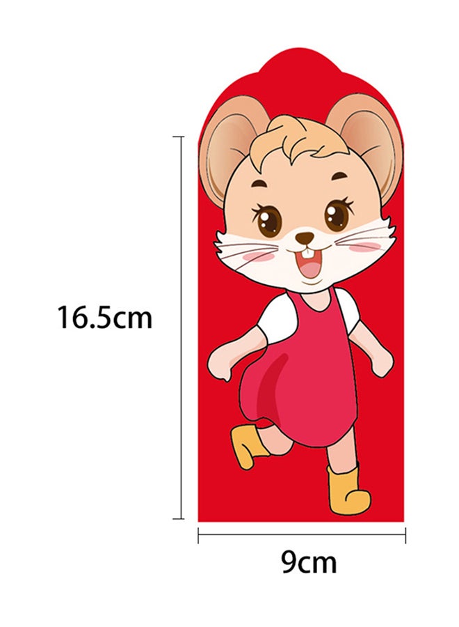 6-Piece 2020 Chinese Mouse Rat Envelopes Red - v1576493175/N32751549A_2