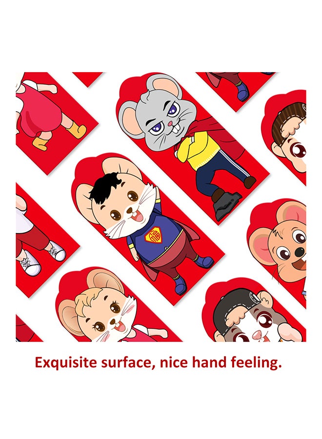 Generic 6-Piece 2020 Chinese Mouse Rat Envelopes Red  - Image 5