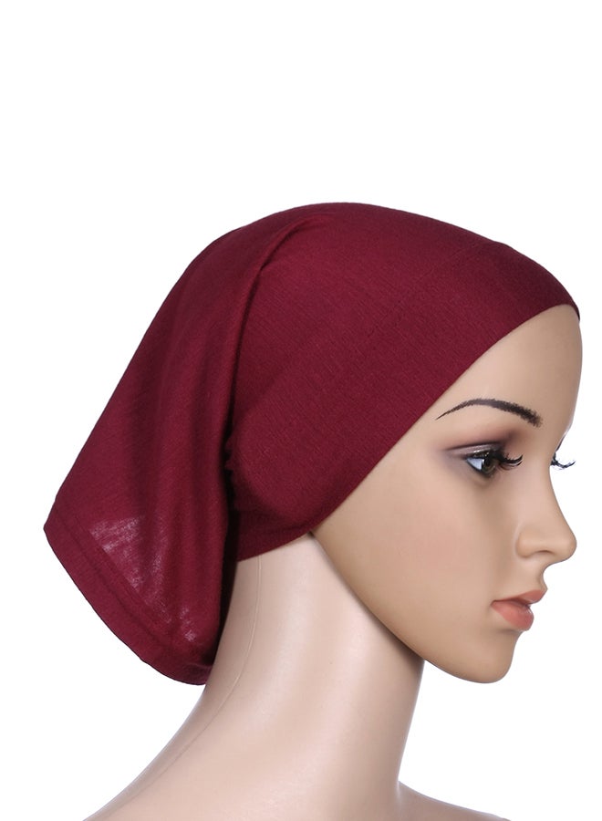 حجاب من قماش ناعم بني - Image 2