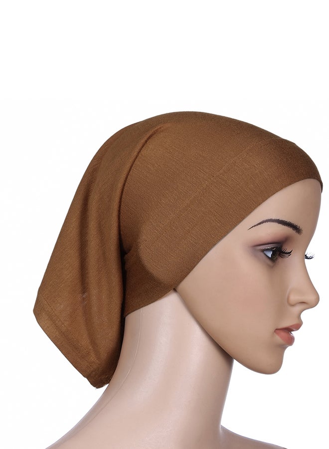 Generic Solid Design Shaela Scarf Hijab Camel  - Image 2