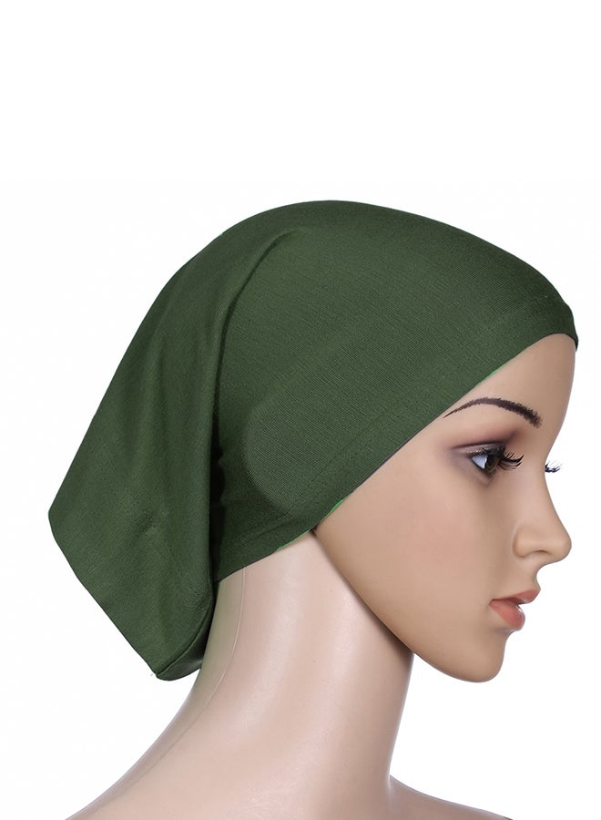 Generic Solid Design Shaela Scarf Hijab Green  - Image 2