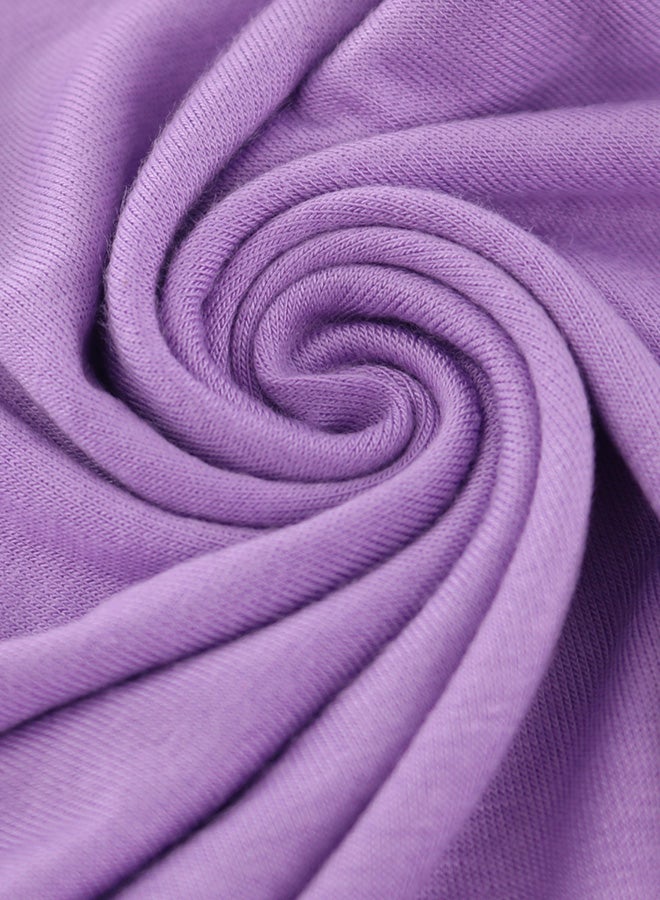 Generic Solid Design Shaela Scarf Hijab Lavender  - Image 3