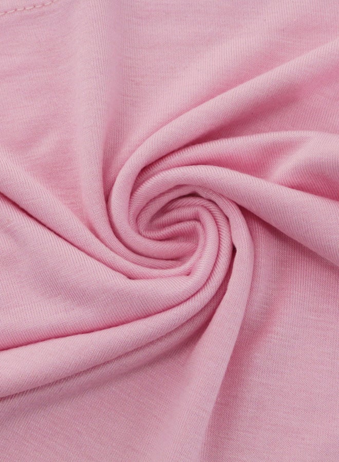 Generic Solid Design Shaela Scarf Hijab Pink  - Image 3