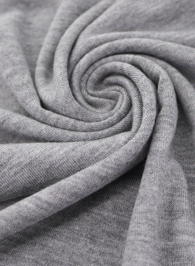 Solid Design Shaela Scarf Hijab Grey - Image 3
