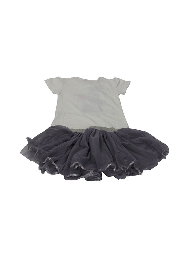 anabubu 2-Piece T-Shirt And Skirt Set White/Grey - Image 2