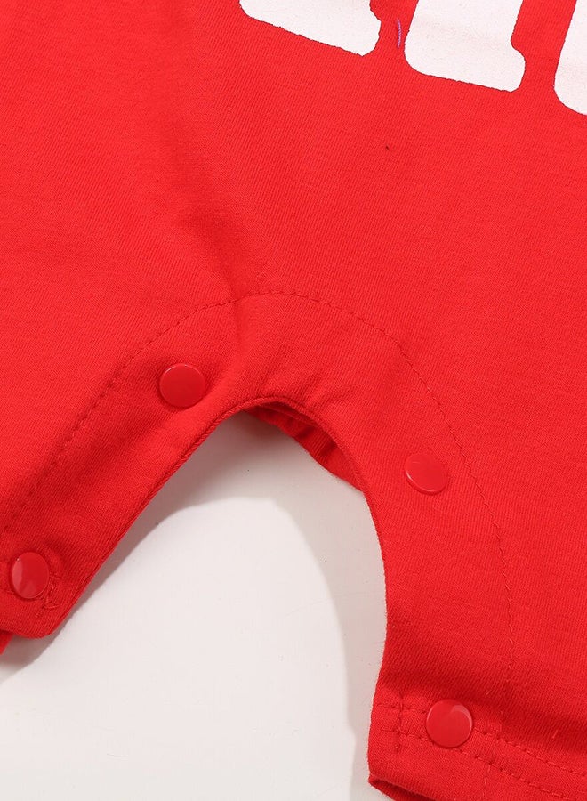 anabubu Short Sleeve Jumpsuit Red  - Image 4
