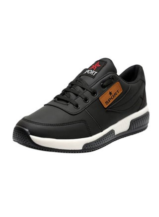 Combination Lace Up Low Top Sneakers Black - v1576502964/N32253292V_1