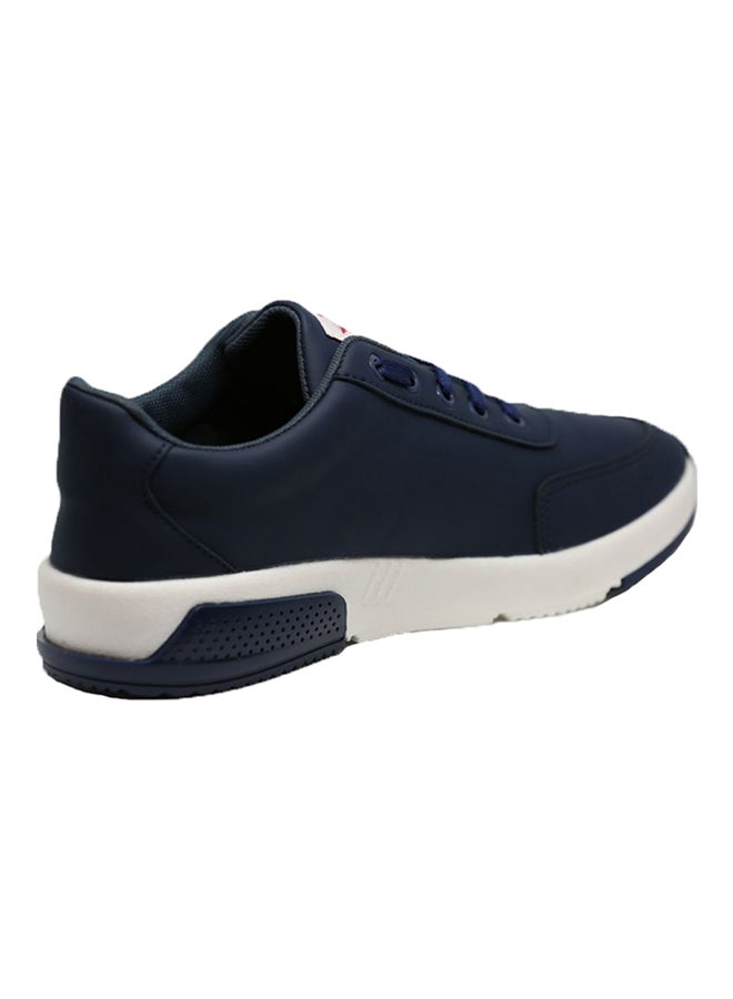 SPORT - Combination Lace Up Low Top Sneakers Navy Blue - Image 1