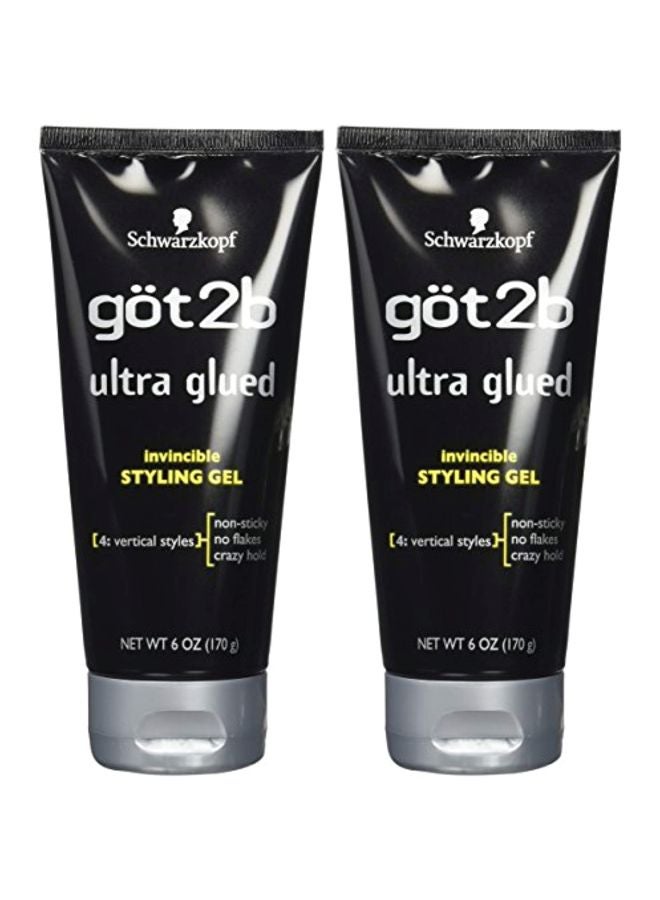 Got2b - Pack Of 2 Ultra Glued Invincible Styling Hair Gel - Image 1