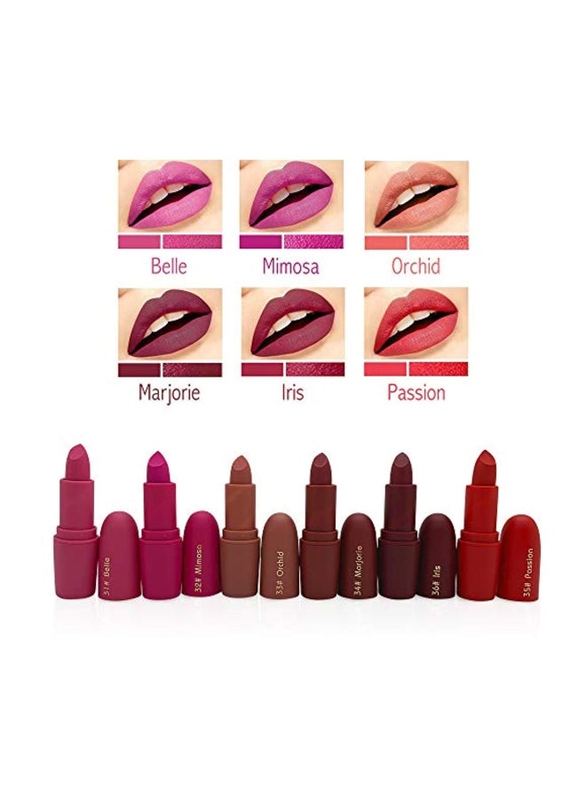 Miss Rose - Set Of 12 Matte Lipsticks Multicolour - Image 1